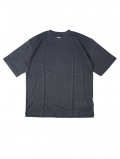 moc T  LYOCELL JERSEY STITCH CREW NECK S/S POCKET TEE - Charcoal