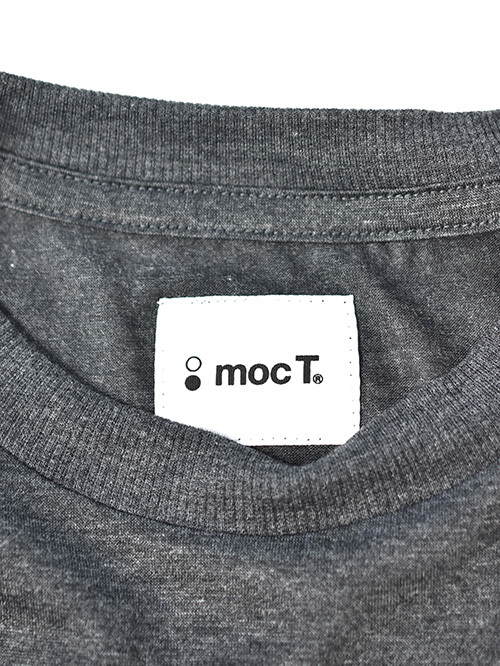 moc T  LYOCELL JERSEY STITCH CREW NECK S/S POCKET TEE - Charcoal