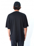 moc T  LYOCELL JERSEY STITCH CREW NECK S/S POCKET TEE - Black