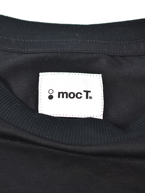 moc T  LYOCELL JERSEY STITCH CREW NECK S/S POCKET TEE - Black