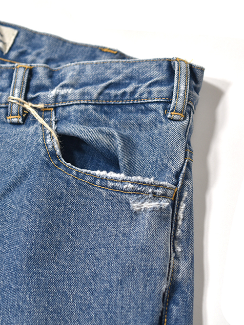 REMI RELIEF (レミリリーフ)14OZ DENIM 5Pkt パンツ(リペア)