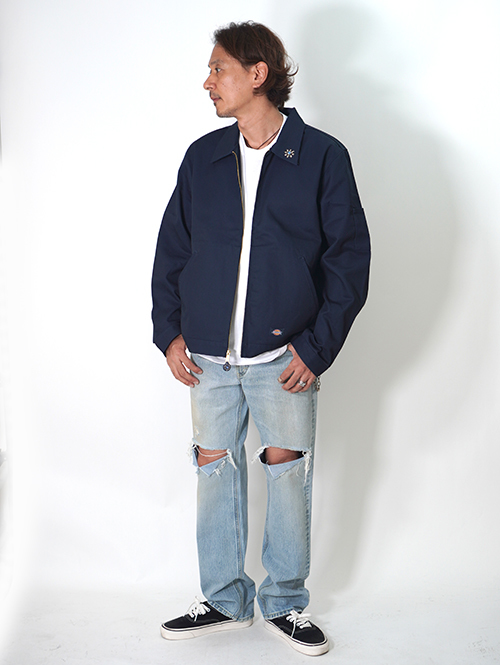 HTC Dickies Eisenhower Jacket #Flower Stone Navy 1人一点のみ