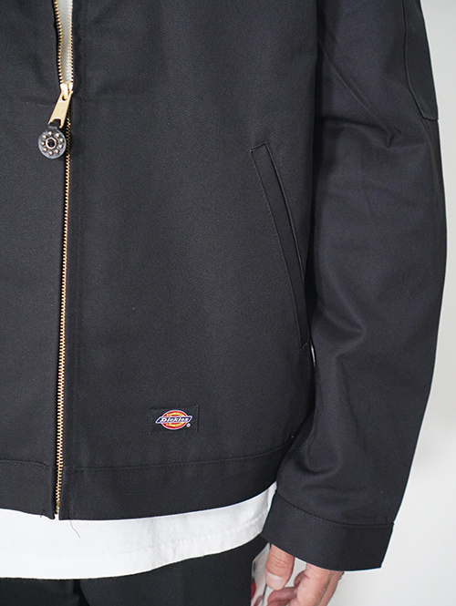 HTC Dickies Eisenhower Jacket #Flower Stone Black