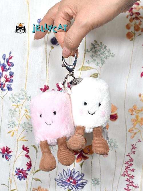 Jellycat（ジェリーキャット） Amuseables Pair of Marshmallows Bag Charm マシュマロ　チャーム　キーホルダー