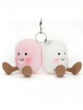 Jellycat（ジェリーキャット） Amuseables Pair of Marshmallows Bag Charm マシュマロ　チャーム　キーホルダー