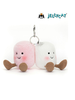 Jellycat（ジェリーキャット） Amuseables Pair of Marshmallows Bag Charm マシュマロ　チャーム　キーホルダー