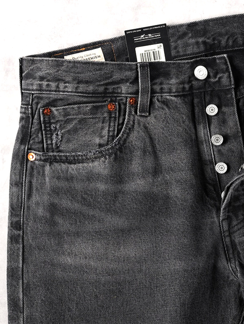 Levis 501 ORIGINAL SELVEDGE DENIM Black Vintage