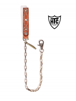 HTC D-STYLE STUDS STONE WALLET CHAIN Brown	 	 	