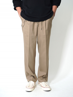 FANTASTICDAYS  Onetuck Easytapered Pant - Khaki