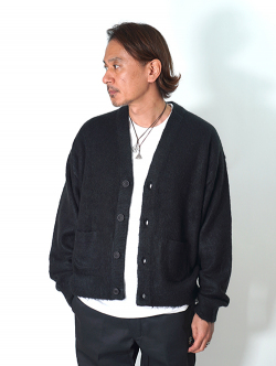 REMI RELIEF Mohair Cardigan  モヘアカーディガン (Black)