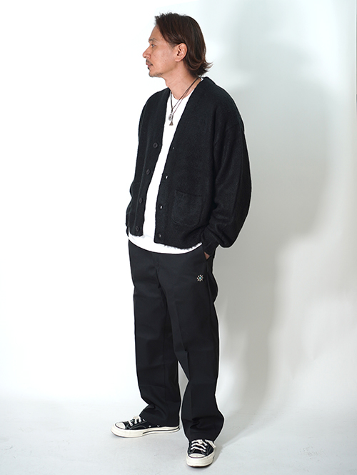 REMI RELIEF Mohair Cardigan  モヘアカーディガン (Black)