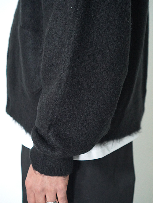 REMI RELIEF Mohair Cardigan  モヘアカーディガン (Black)