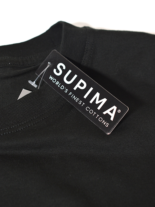 ORIGINAL FAVORITES  Supima Cotton 6oz Long Sleeve Tee -Black