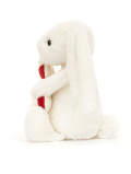 Jellycat (ｼﾞｪﾘｰｷｬｯﾄ）Bashful Bunny with Candy Cane　キャンディ　キャンディを持ったうさぎ　白赤のあめ　うさぎ　ウサギの縫いぐるみ　