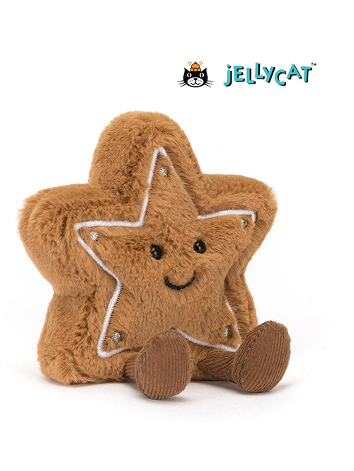 Jellycat(ｼﾞｪﾘｰｷｬｯﾄ）　Amuseables Star Cookie　星のクッキー　ほし　星　クッキーの縫いぐるみ　星の縫いぐるみ A6GSC