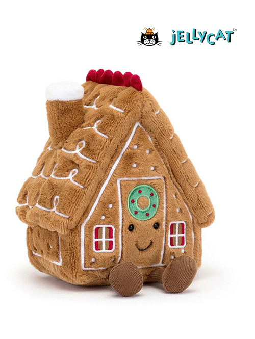 Jellycat　(ｼﾞｪﾘｰｷｬｯﾄ）Amuseables Gingerbread House　ジンジャーハウス　クッキー A2GHO