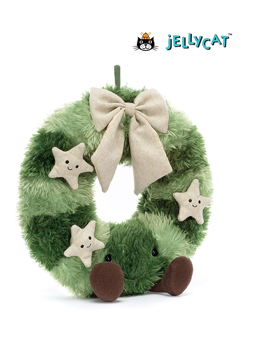 Jellycat　(ｼﾞｪﾘｰｷｬｯﾄ）Amuseables Nordic Spruce Wreath リース　ノルディックリース　 A2NSW