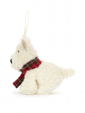 Jellycat(ｼﾞｪﾘｰｷｬｯﾄ）Munro Scottie Dog Decoration　スコッティドッグ　チャーム　クリスマス　デコレーション　マフラーをした犬　縫いぐるみ