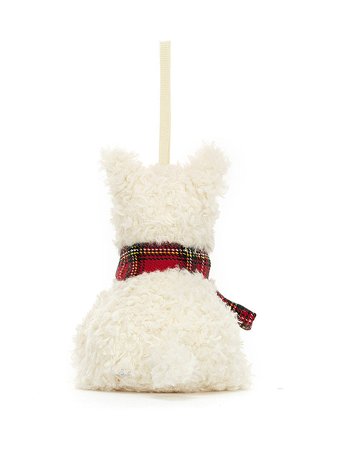 Jellycat(ｼﾞｪﾘｰｷｬｯﾄ）Munro Scottie Dog Decoration　スコッティドッグ　チャーム　クリスマス　デコレーション　マフラーをした犬　縫いぐるみ