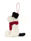 Jellycat (ｼﾞｪﾘｰｷｬｯﾄ）Bashful Puppy Decoration　白黒犬　白と黒の犬　チャーム　