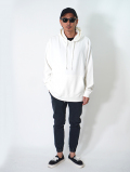 ZANEROBE label orgo Hood Sweat - Vintage White