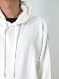 ZANEROBE label orgo Hood Sweat - Vintage White