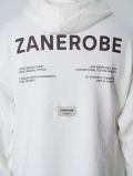 ZANEROBE label orgo Hood Sweat - Vintage White