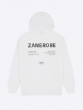 ZANEROBE label orgo Hood Sweat - Vintage White