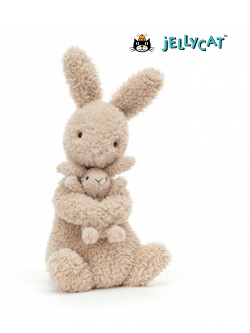 jellycat ジェリーキャット　Huddles Bunny　親子のうさぎ　赤ちゃんうさぎを抱いたうさぎ　だっこ　うさぎ　ママと赤ちゃん　