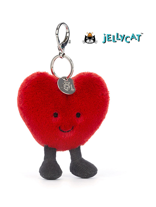 Jellycat ジェリーキャット Amuseables Heart Bag Charm ハート　チャーム　キーホルダー