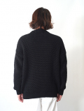 OLD DERBY KNITWEAR Popcorn Knit - Black