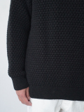 OLD DERBY KNITWEAR Popcorn Knit - Black