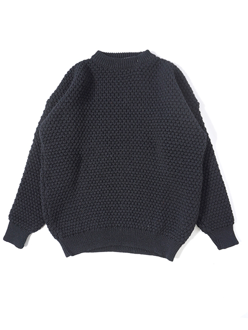 OLD DERBY KNITWEAR Popcorn Knit - Black