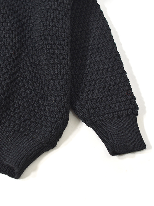 OLD DERBY KNITWEAR Popcorn Knit - Black