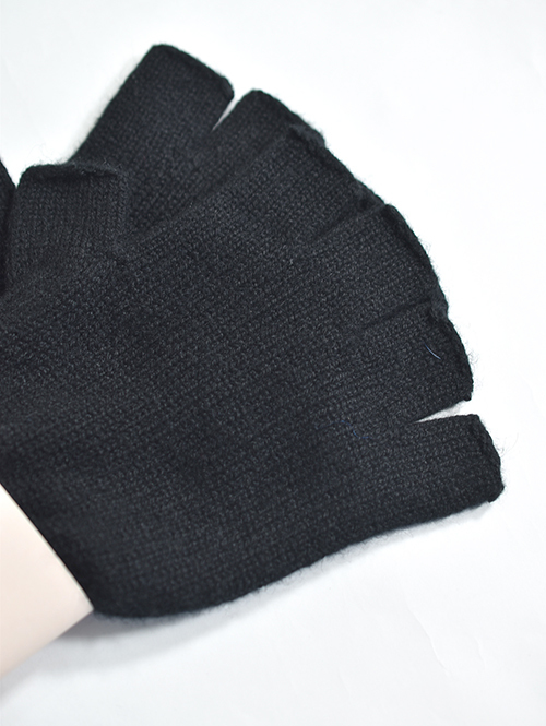 William Brunton カシミヤ100% カットオフ グローブ (Small)