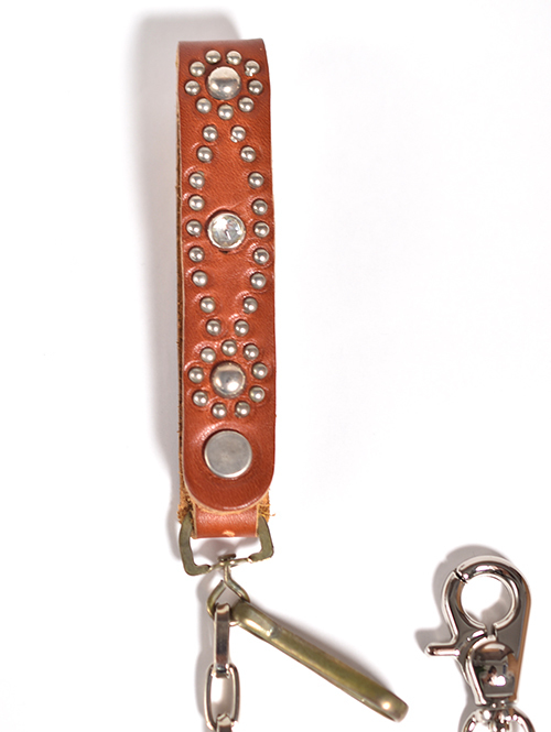 HTC D-STYLE STUDS STONE WALLET CHAIN Brown