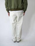 SALUTE HELM  HYPER FIT デニムジャージ ワンタック ワイドパンツ(65004) Off White