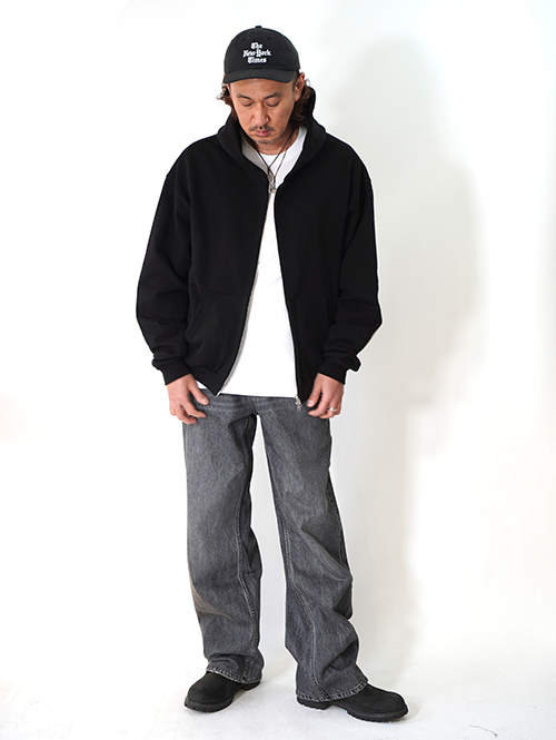 W.A.T.C STUDIO Loose Fit Organic Denim - Mid Black