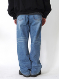 W.A.T.C STUDIO Loose Fit Organic Denim - Mid Blue