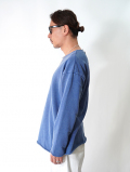 GRAB IN HOLLYWOOD  Vintage French Terry Relax Fit All Cut - Pigment Biue