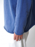 GRAB IN HOLLYWOOD  Vintage French Terry Relax Fit All Cut - Pigment Biue