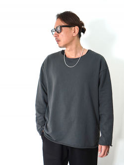 GRAB IN HOLLYWOOD  Vintage French Terry Relax Fit All Cut - Pigment Black