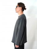 GRAB IN HOLLYWOOD  Vintage French Terry Relax Fit All Cut - Pigment Black