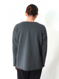 GRAB IN HOLLYWOOD  Vintage French Terry Relax Fit All Cut - Pigment Black