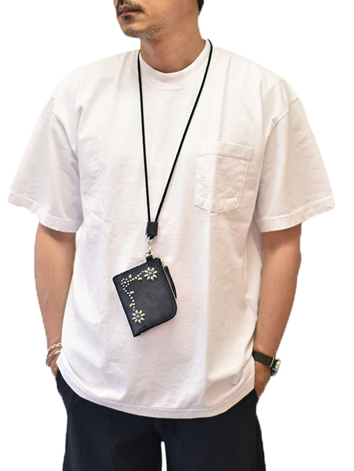 CROSSED ARROWS NECK WALLET BLACK 再入荷