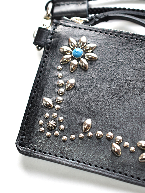 CROSSED ARROWS NECK WALLET BLACK 再入荷