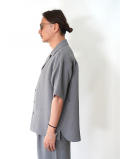 SALUTE HELM リラックスダブルクロスハーフスリーブシャツ Grey
