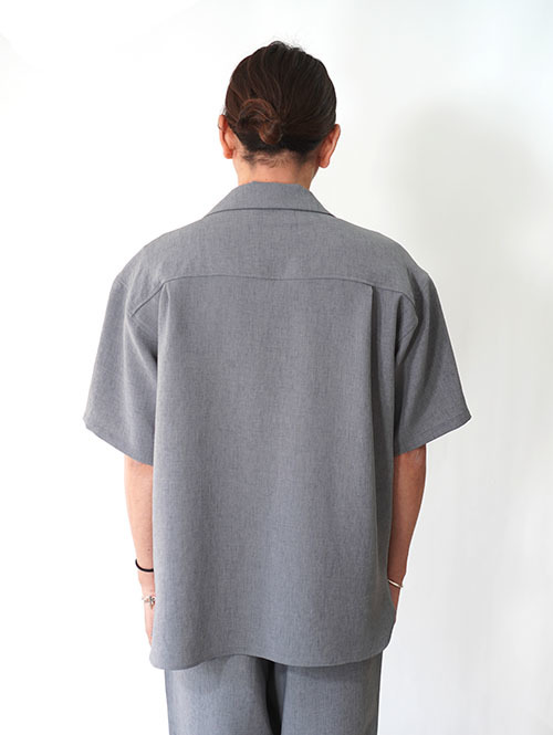 SALUTE HELM リラックスダブルクロスハーフスリーブシャツ Grey