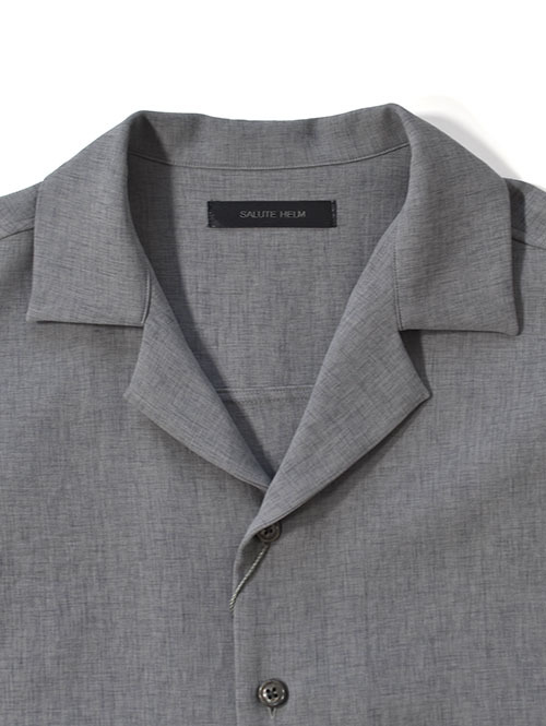 SALUTE HELM リラックスダブルクロスハーフスリーブシャツ Grey