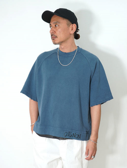 LUCEBER  PIGMENT S/S SWEAT - Navy